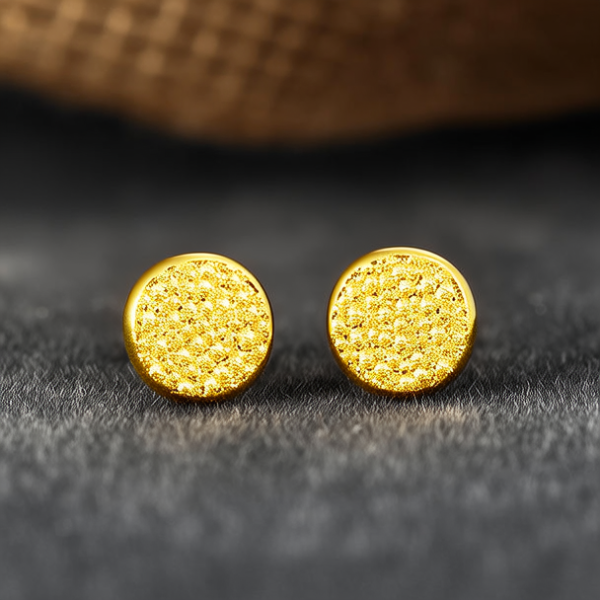 黄金耳钉图片 黄金耳钉图片