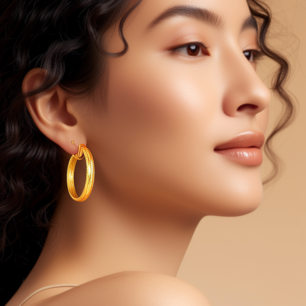 黄金耳环图片