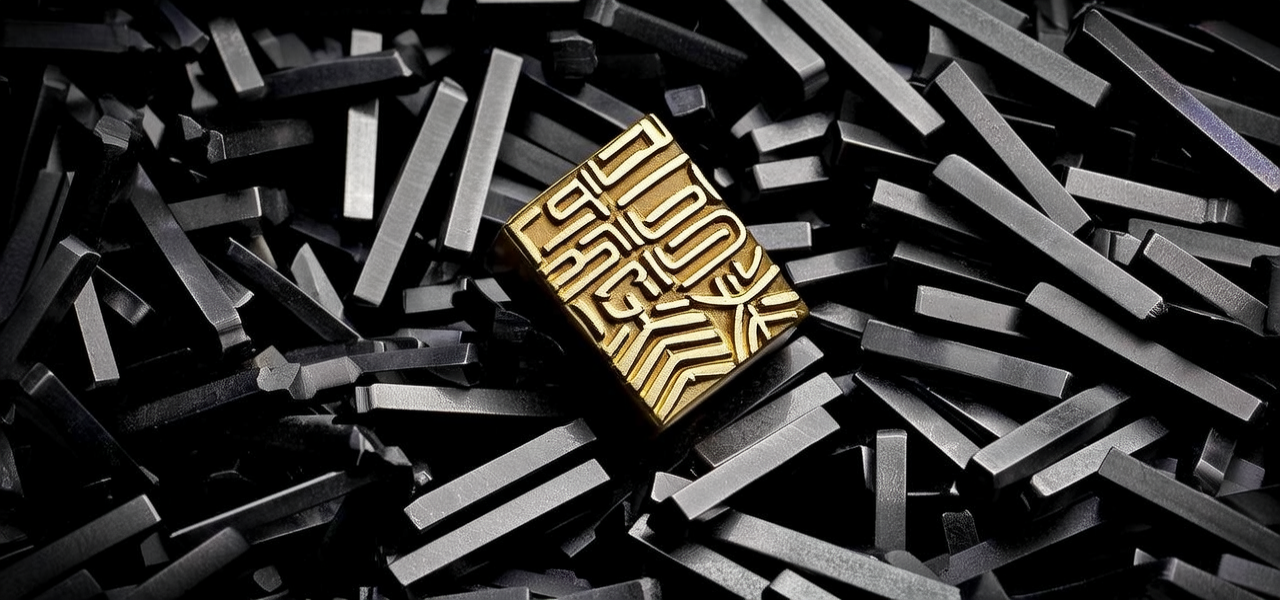 金耳钉钢印图片