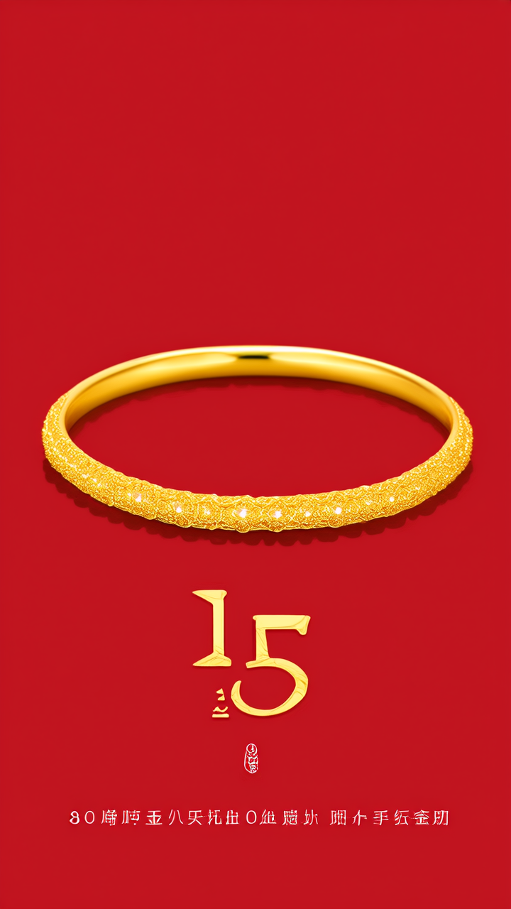 8克黄金手镯图片