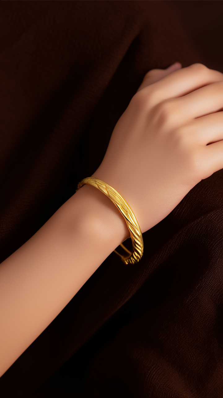 30克金手镯图片