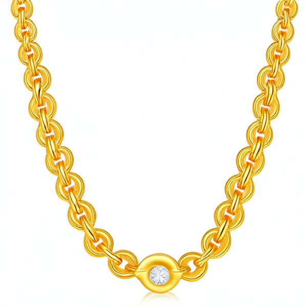 20克黄金项链图片