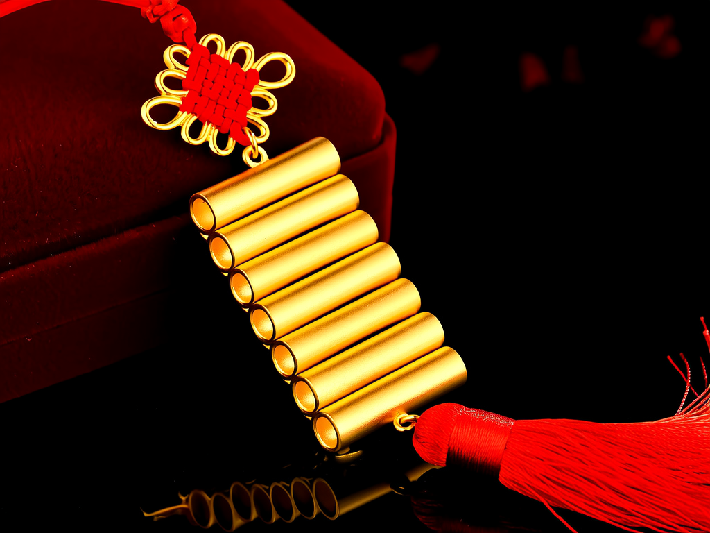 节节高吊坠图片黄金