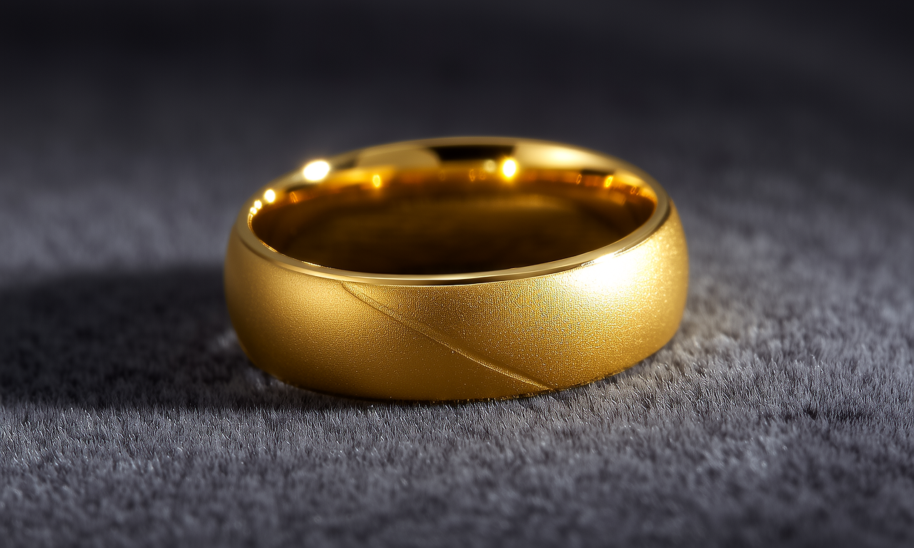5克男士金戒指图片