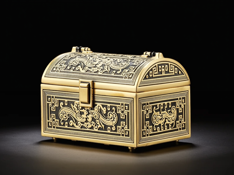 古代一箱金银珠宝图片