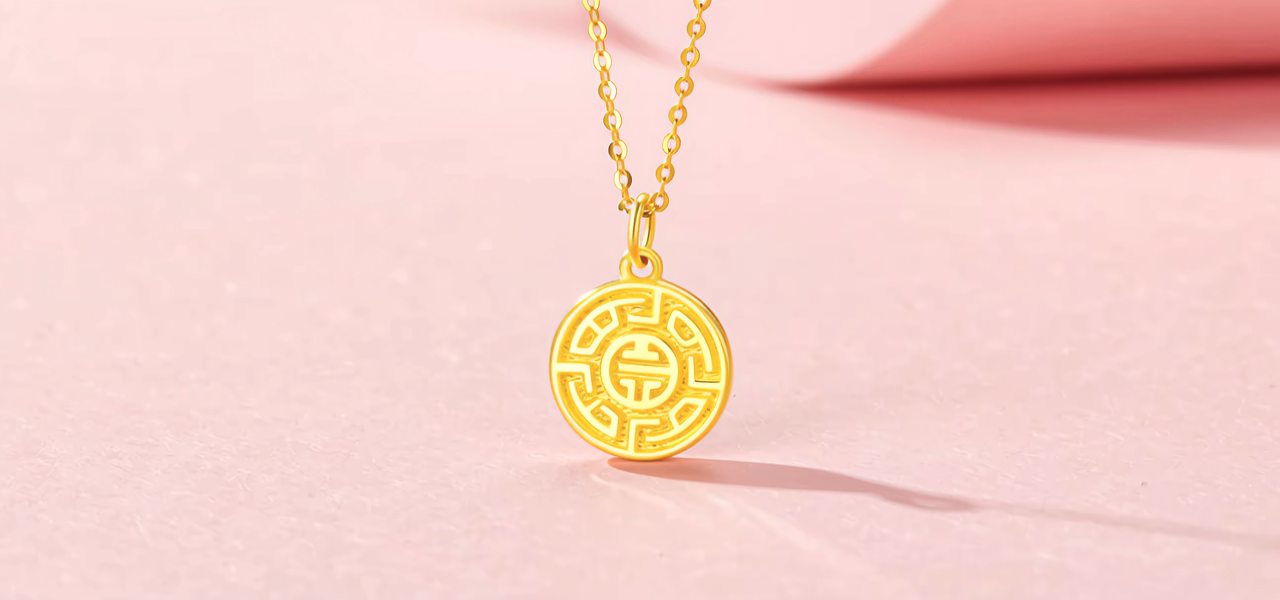 6克女士黄金项链图片