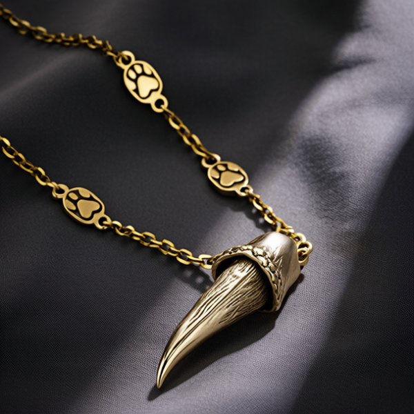 黄金狼牙吊坠图片大全