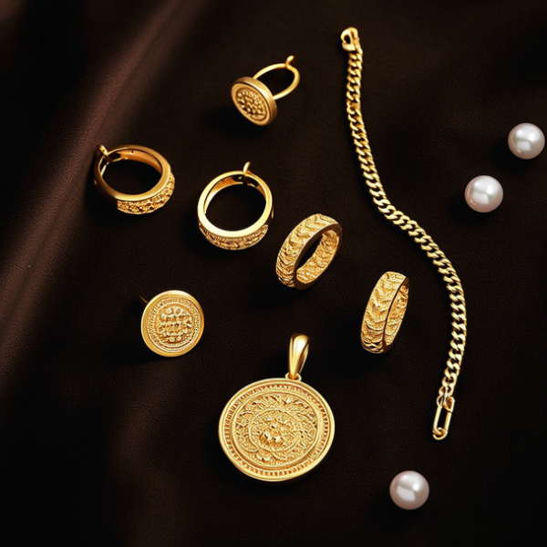 黄金手串配件大全图片